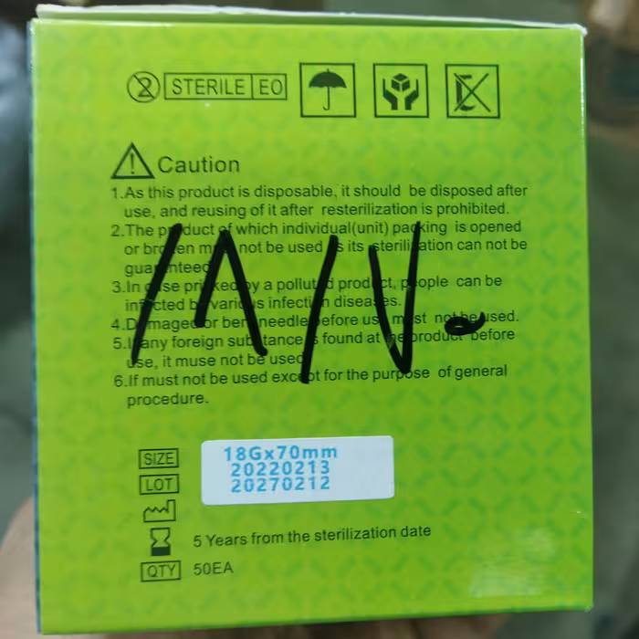 کانولا 18 طول 70 میل برند تایم ماشین بسته 50 عددی 