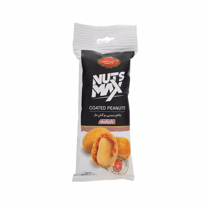 مغز بادام زمینی روکش دار با طعم باربیکیو گلستان 30 گرمی