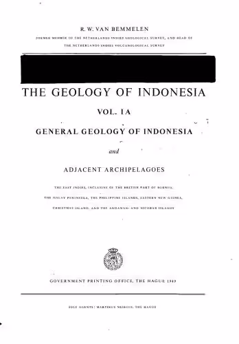 خرید و دانلود نسخه کامل کتاب The Geology of Indonesia. Vol. 1A. General Geology of Indonesia and Adjacent Archipelagoes