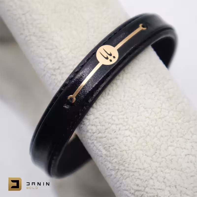 دستبند چرم طرح بابا