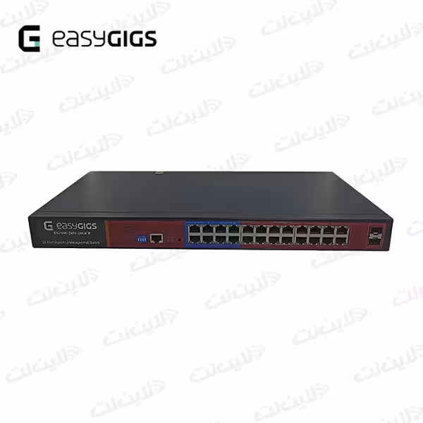 سوئیچ 24 پورت POE EG-SW-2451-28GCP لایه 2 ایزی گیگز Easy Gigs