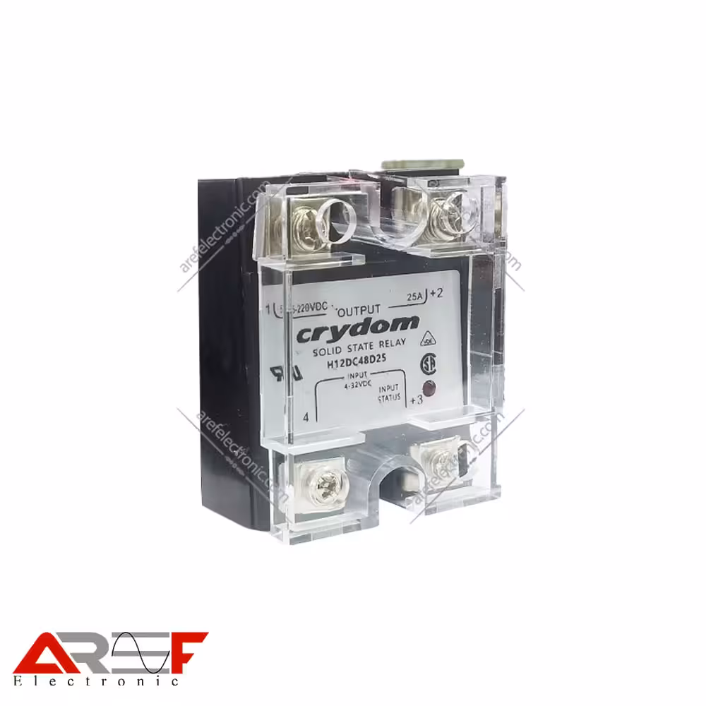 رله SSR دارای 25 آمپر تک فاز Crydom SSR-25DC/DC - فروشگاه عارف الکترونیک