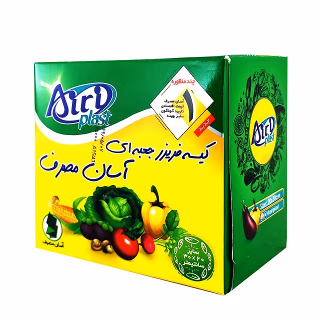 کیسه فریزر آسان مصرف جعبه ای آیری پلاست 100 عددی