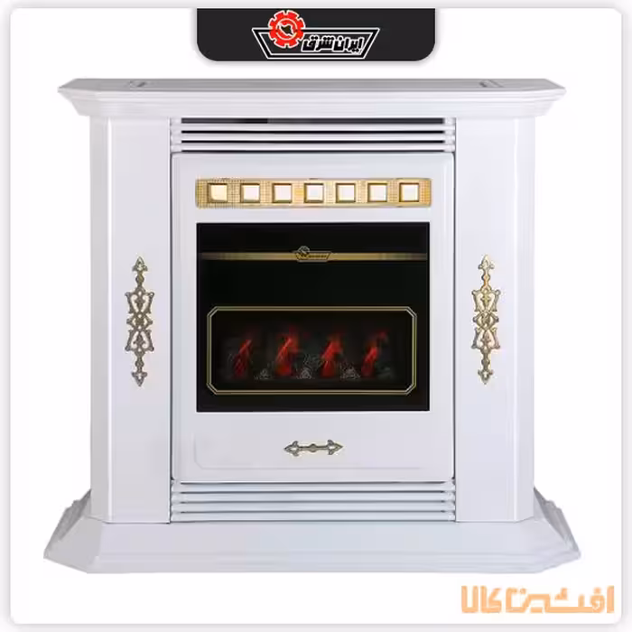 بخاری دودکش دار ایران شرق مدل 29000 (بنیامین CH290) طرح مدرن سفید