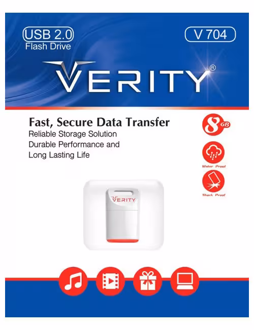 فلش مموری وریتی مدل V704 ظرفیت 8 گیگابایت