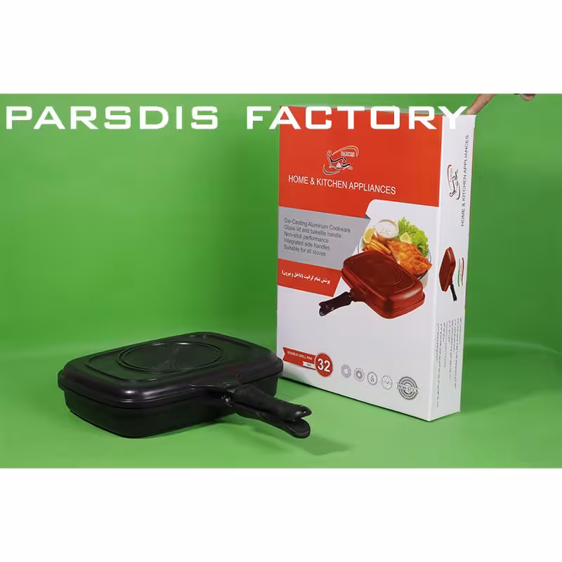 تابه رژیمی 2 طرفه، سایز 32 مشکی نچسب با پوشش گرانیتی
