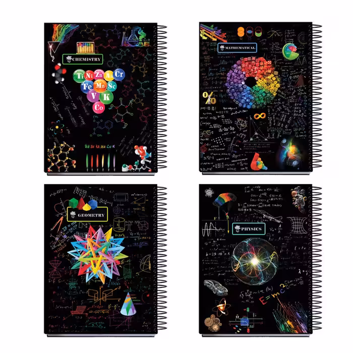 دفتر مشق 100 برگ تیما مدل ریاضی فیزیک مجموعه 4 عددی | چاوه