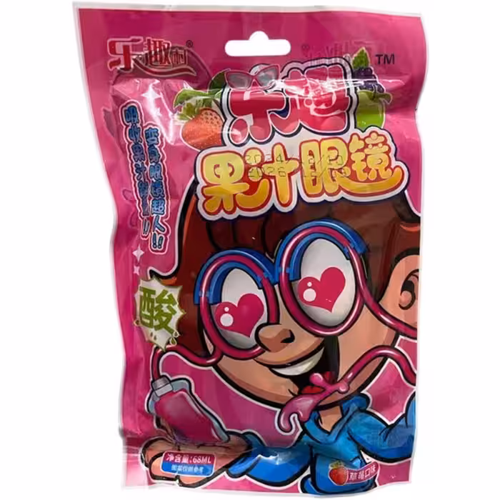 آبمیوه عینکی با طعم توت فرنگی