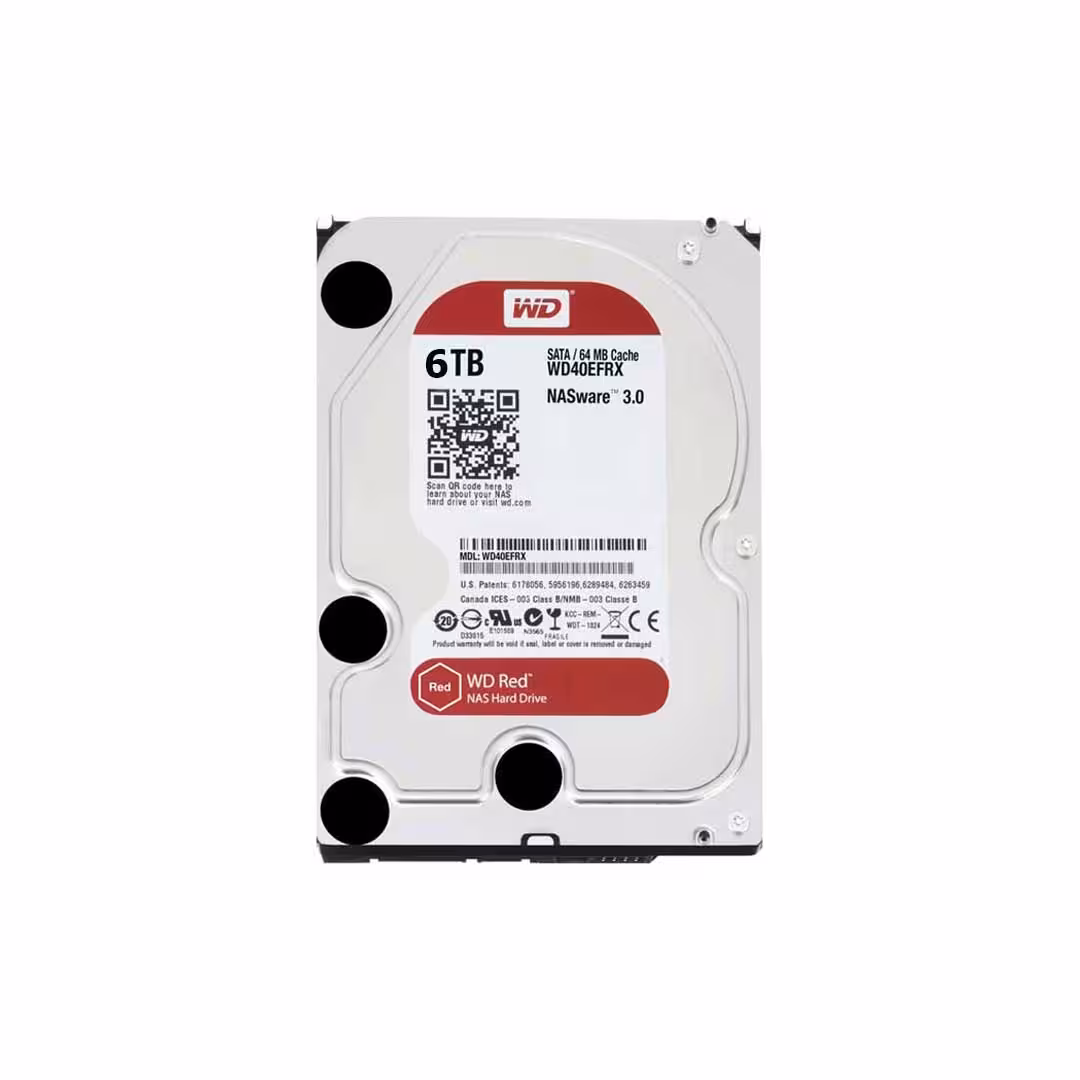 هارد اینترنال وسترن دیجیتال قرمز Red ظرفیت 6 ترابایت