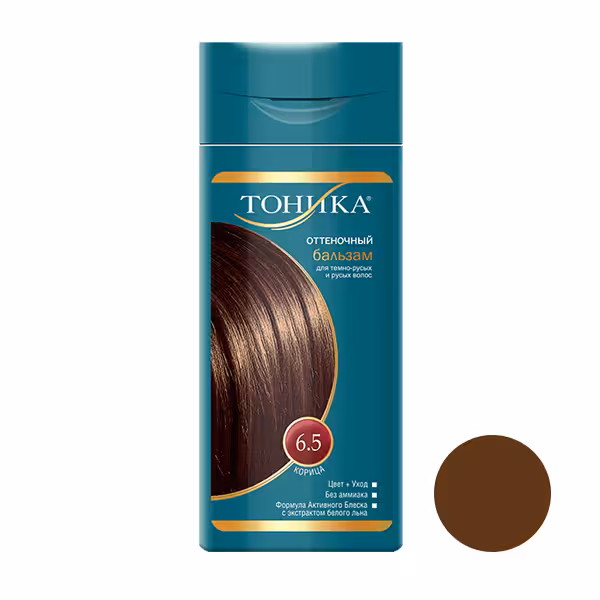 شامپو رنگ مو تونیکا شماره 6.5 حجم 150 میلی لیتر رنگ دارچینی