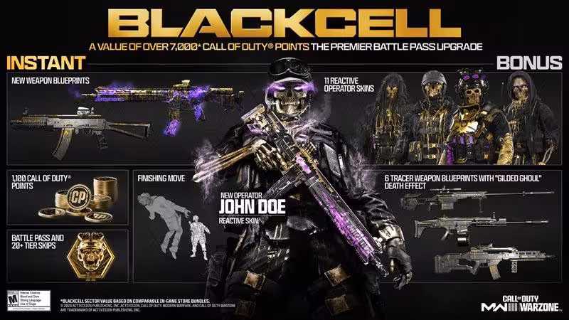 سی دی کی Call of Duty® Modern Warfare® III – BlackCell (Season 2) کامپیوتر (PC)