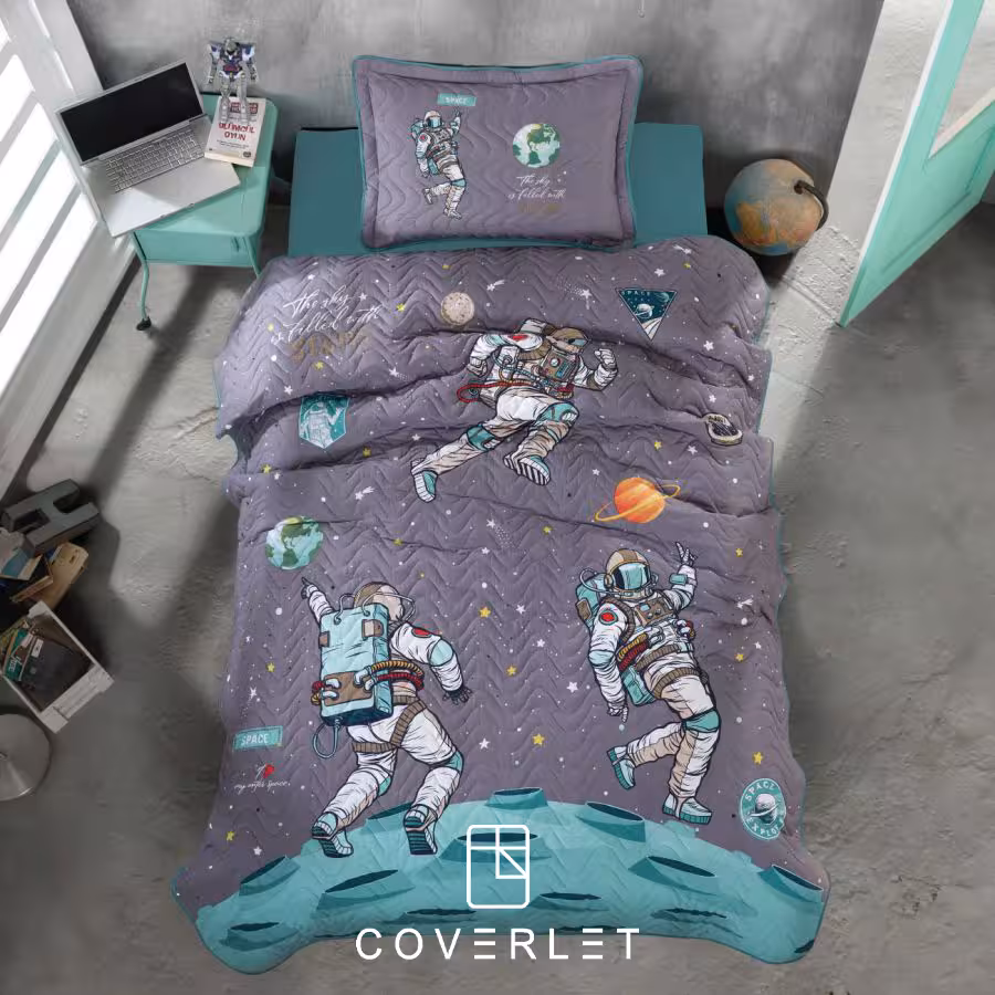 روتختی پنبه دوزی پسرانه طرح فضانورد مدل Space