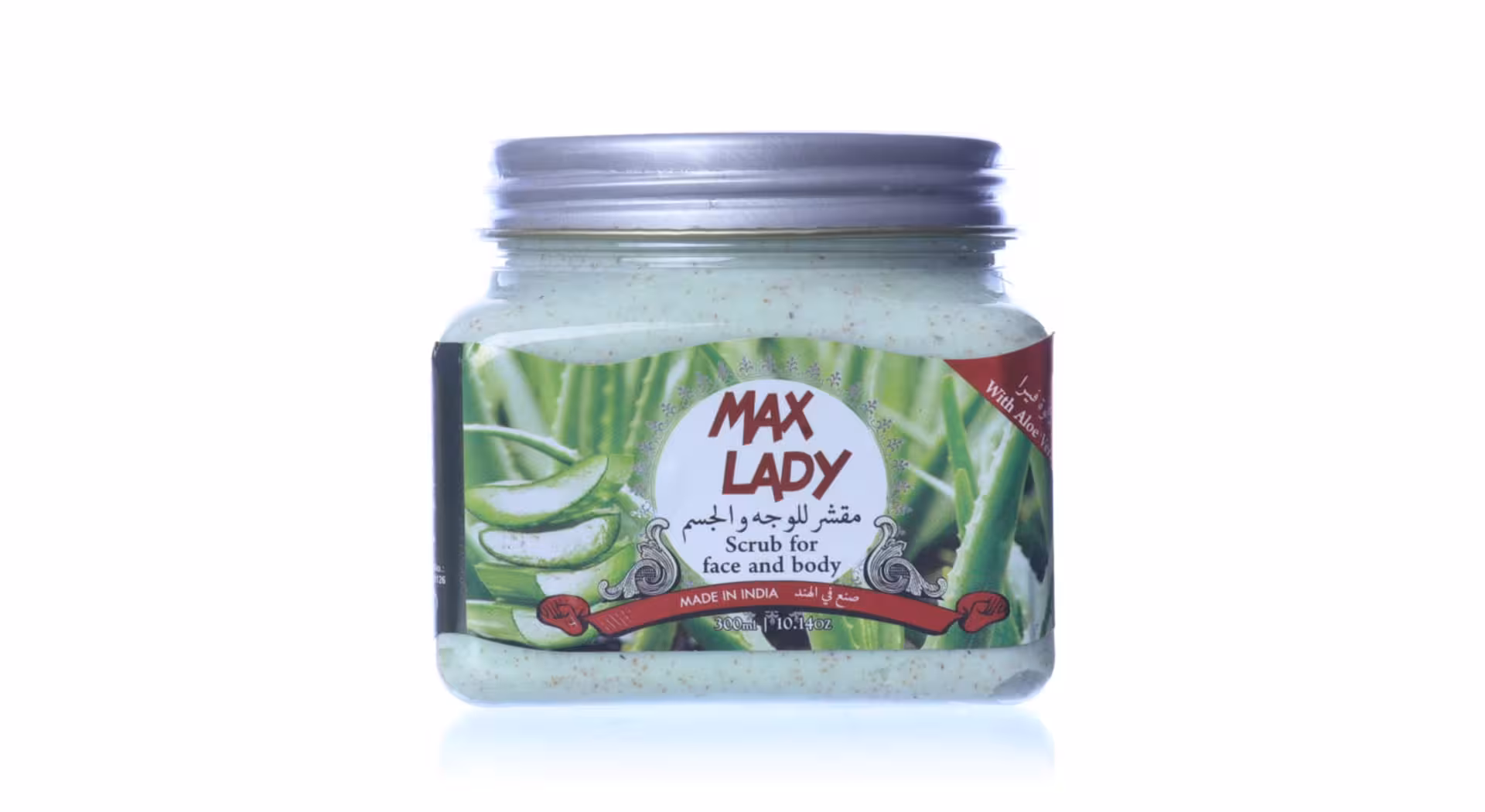 اسکراب شنی صورت و بدن آلوئه ورا مکس لیدی 300ml