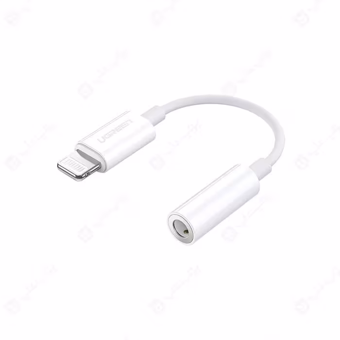 تبدیل لایتنینگ آیفون به جک 3.5 میلی متر یوگرین مدل 20759 MFI