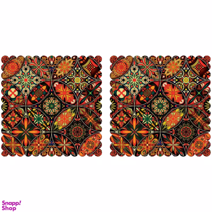 رومیزی مدل T3-42543 بسته 2 عددی چند رنگ سایز 40*40*1 سانتی‌ متر