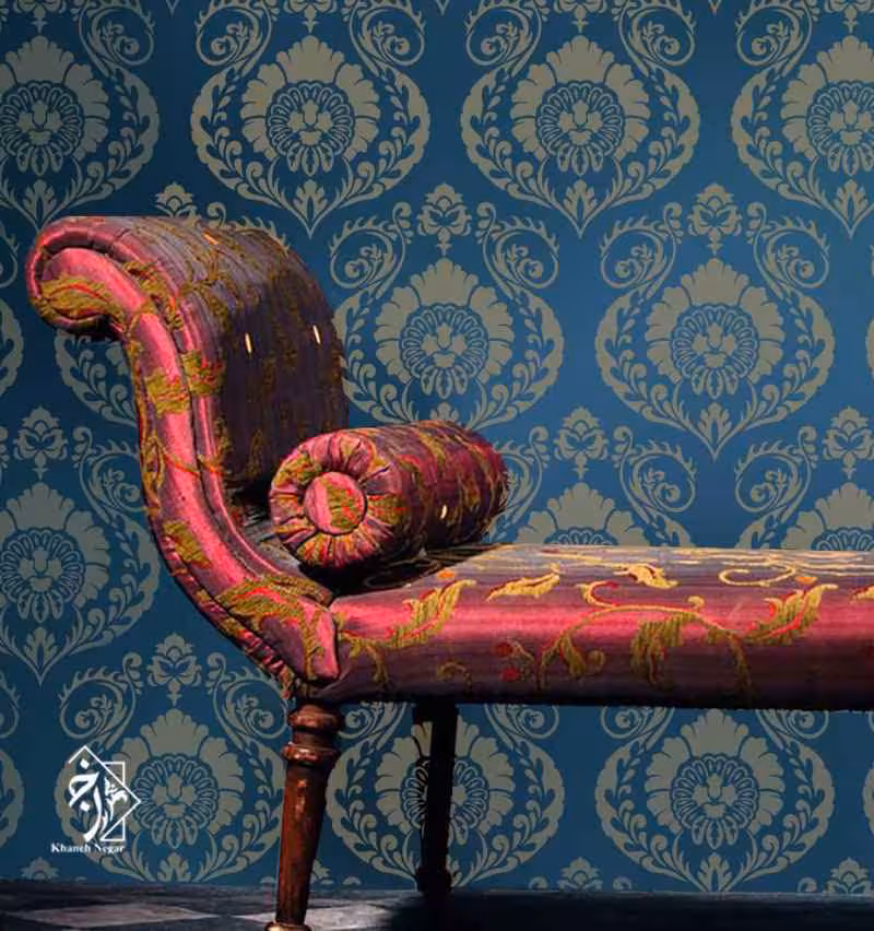 شابلون دیواری داماسک کد 865