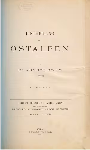 خرید و دانلود نسخه کامل کتاب Eintheilung [Einteilung] der Ostalpen