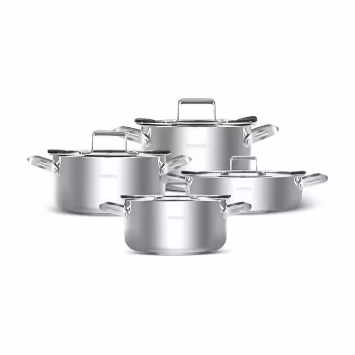 سرویس قابلمه استیل القایی 8 پارچه کاراجا مونترال Montreal