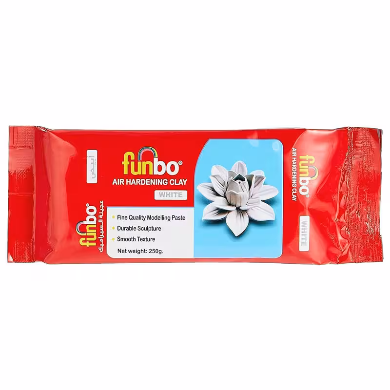 خمیر مجسمه‌سازی فانبو مدل هواخشک کد FO-AHC-250-WE | چاوه