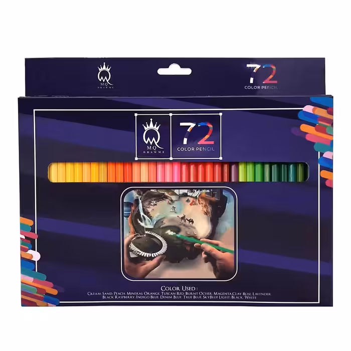مداد رنگی 72 رنگ ام کیو مدل 00072G | چاوه