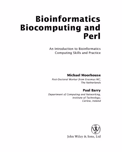 خرید و دانلود نسخه کامل کتاب Bioinformatics, Biocomputing and Perl: An Introduction
