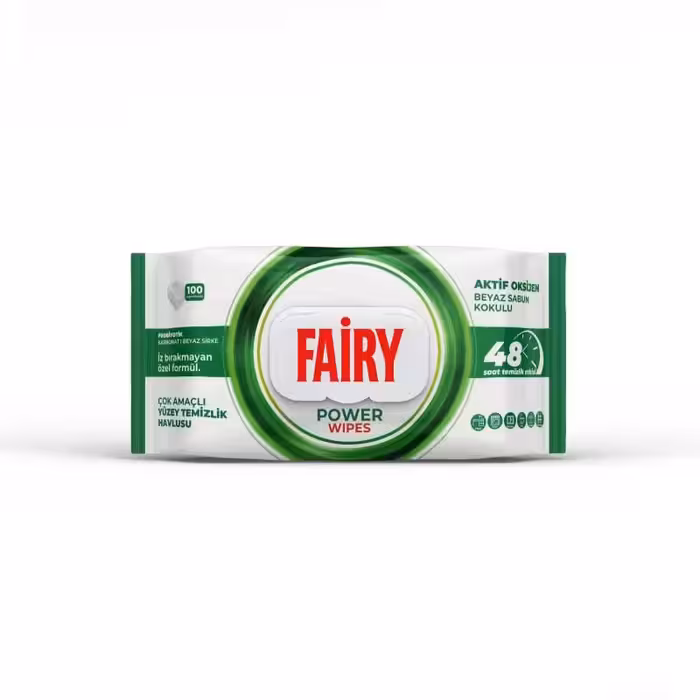 دستمال سطوح چند منظوره فیری رایحه صابونی بسته 100 عددی