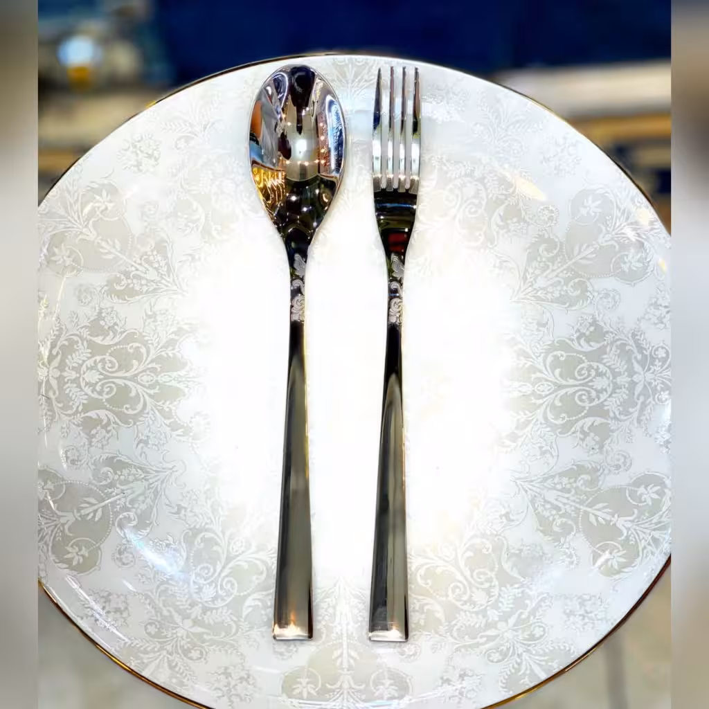 سرویس قاشق چنگال 110 پارچه 24 نفره بارونیا مدل 676s   هارد باکس