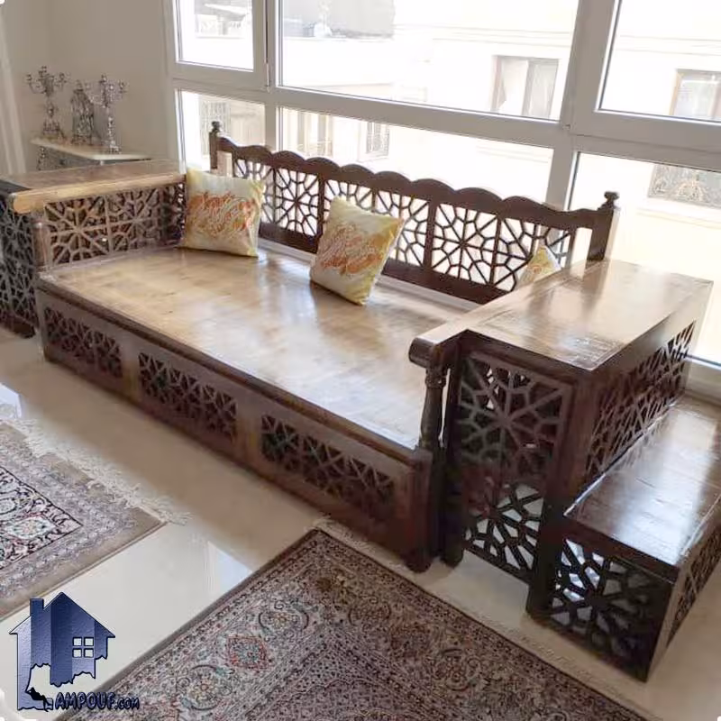 تخت چهارنفره پله‌ای 190*90 مدل TRK105