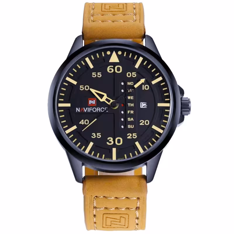 ساعت مچی عقربهای کوارتز مردانه نیوی فورس مدل 9074