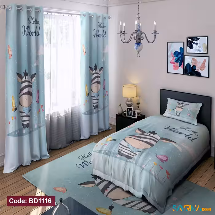 ست اتاق خواب طرح گورخر کد BD1116