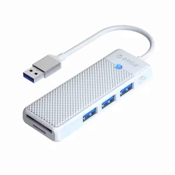 خرید هاب USB و کارت خوان ORICO PAPW3AT-U3-015 White با بهترین قیمت