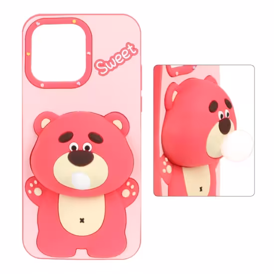 قاب گوشی سیلیکونی برجسته آدامس بادکنکی برای iPhone 13 Pro Max /12 Pro Max - طرح 7