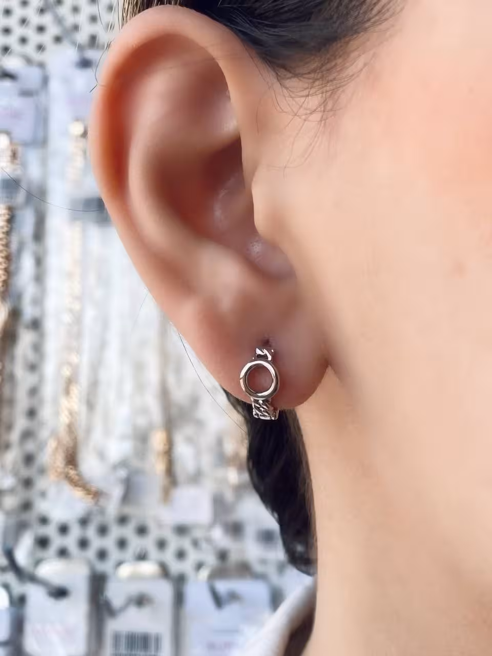 گوشواره حلقه ای، مدل کارتیه، برند ژوپینگ کد 02