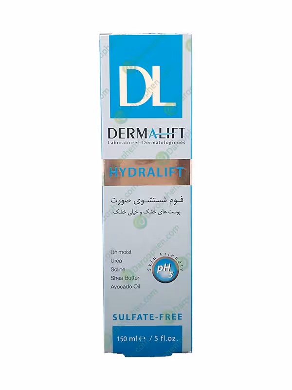 فوم شستشوی صورت درمالیفت مخصوص پوست های خشک و خیلی خشک 150 میلی لیتر – Dermalift Cleaninig Syndet Foam for Dry and Very Dry Skin 150 ml