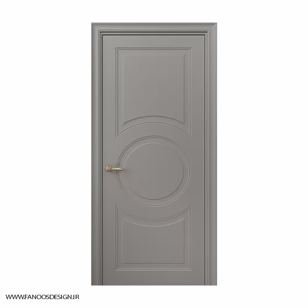 درب سه قاب بیضی اتاق خواب CNC کد 1193