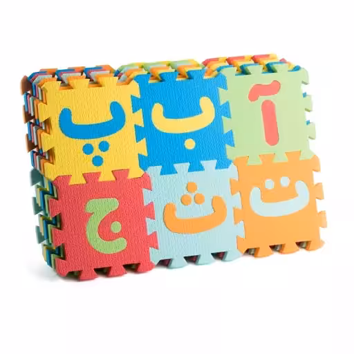 پازل فومی حروف و اعداد فارسی 42 تکه کوچک