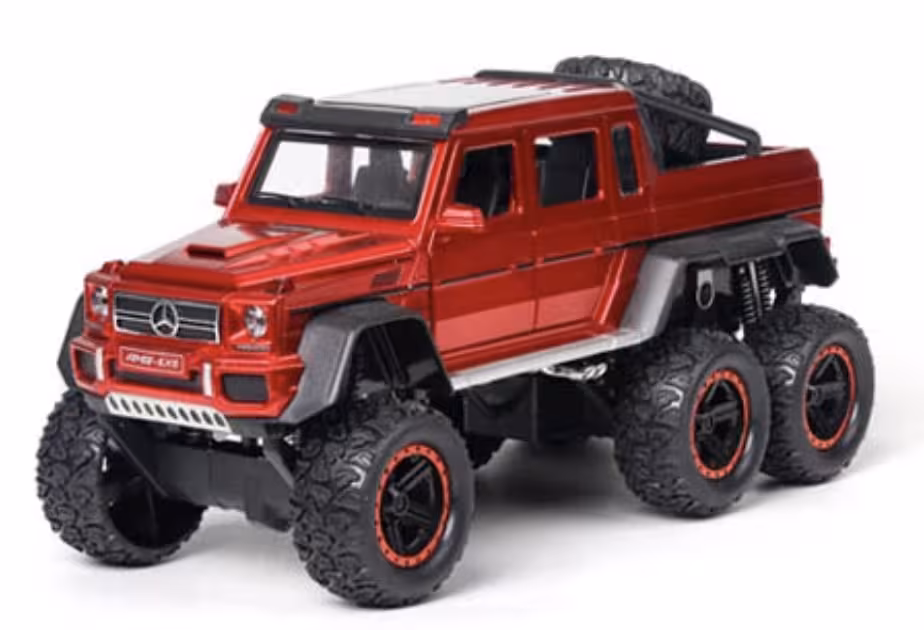 ماکت ماشین فلزی شش چرخ