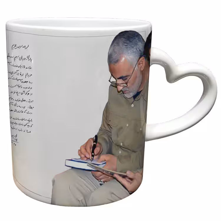 خرید ماگ-لیوان دسته ساده سردار سلیمانی کد 26