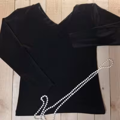 بلوز آستین بلند یقه هفت زنانه bl87