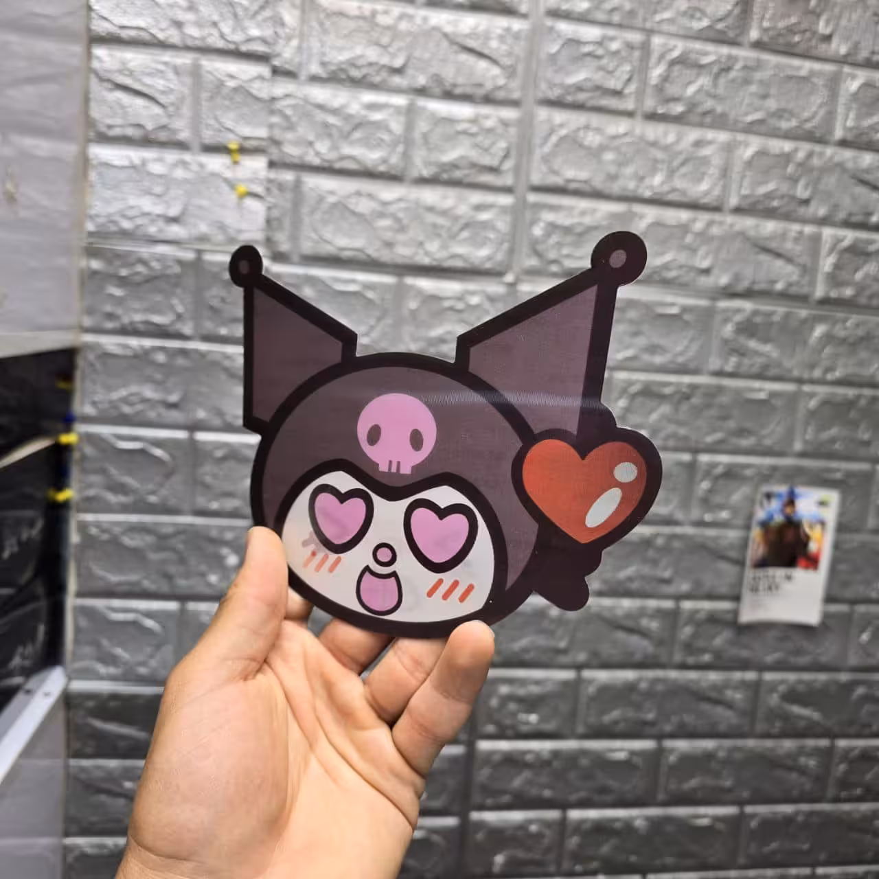 استیکر سه بعدی کرومی