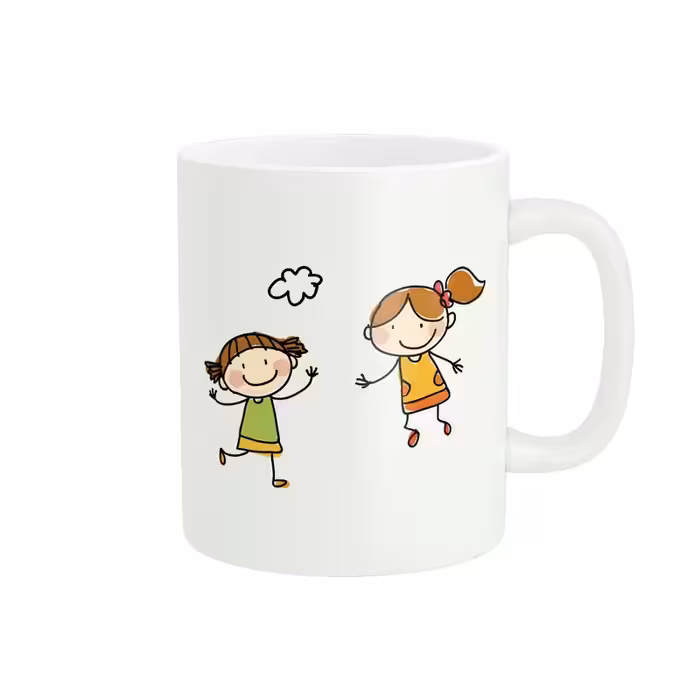 خرید ماگ-لیوان   دختر بچه های خندان کد DKC24