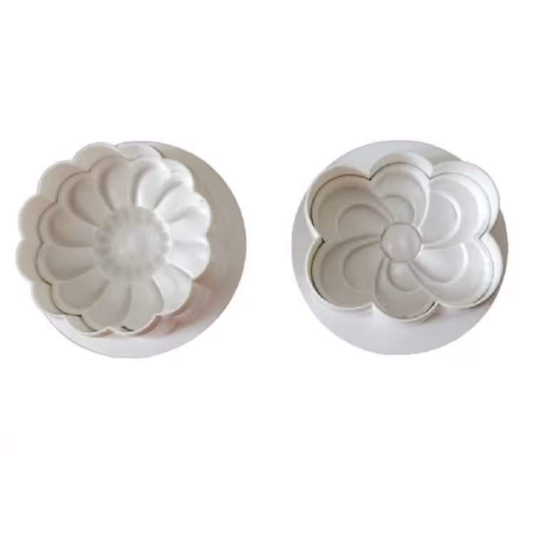 کاتر فشاری شیرینی پزی مدل گل فلورا مجموعه 2 عددی