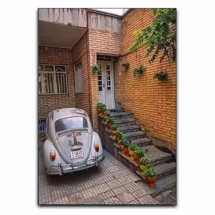 تابلو نوستالژیک خانه ایرانی