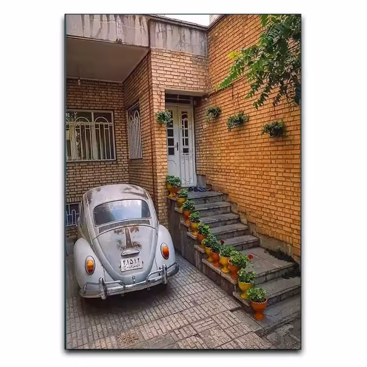 تابلو نوستالژیک خانه ایرانی