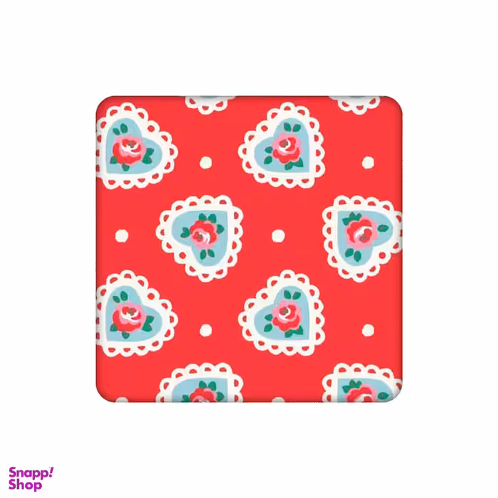 زیرلیوانی طرح پترن رز قلبی کد 7552539