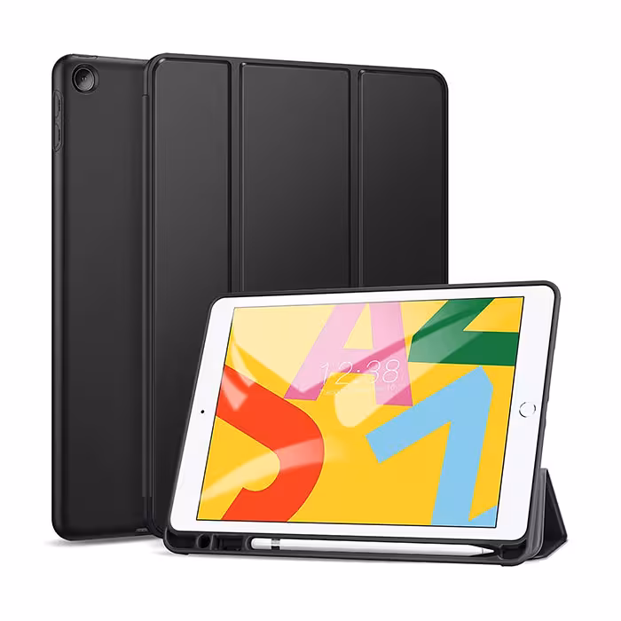 کیف کلاسوری هوشمند تبلت اپل iPad 10.2 inch 2019 به همراه جا قلمی