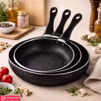 سه تابه گرانیتی مشکی ریور مدل 3851B