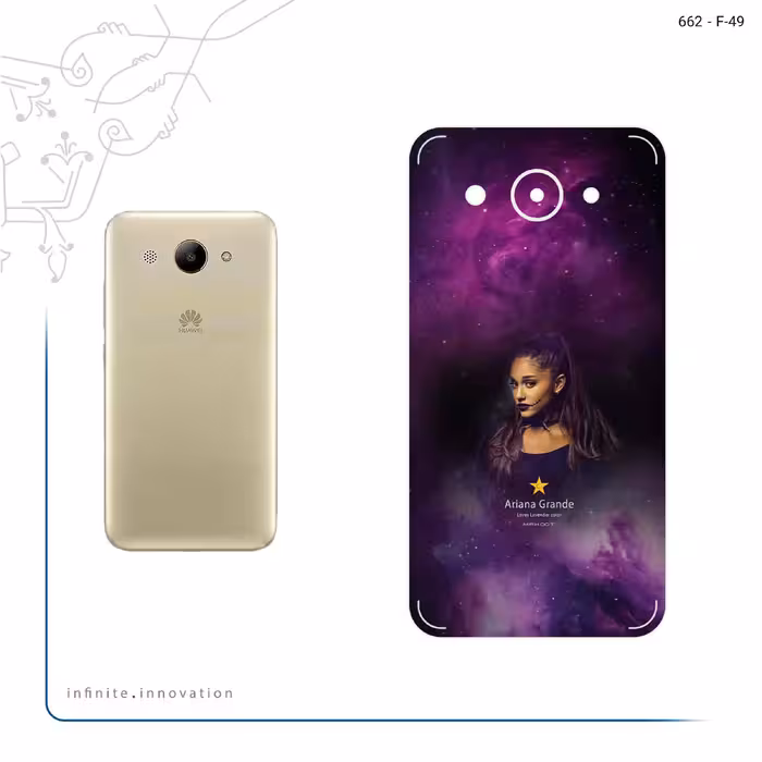 برچسب پوششی ماهوت مدل Ariana Grande مناسب برای گوشی موبایل هوآوی Y3 2017