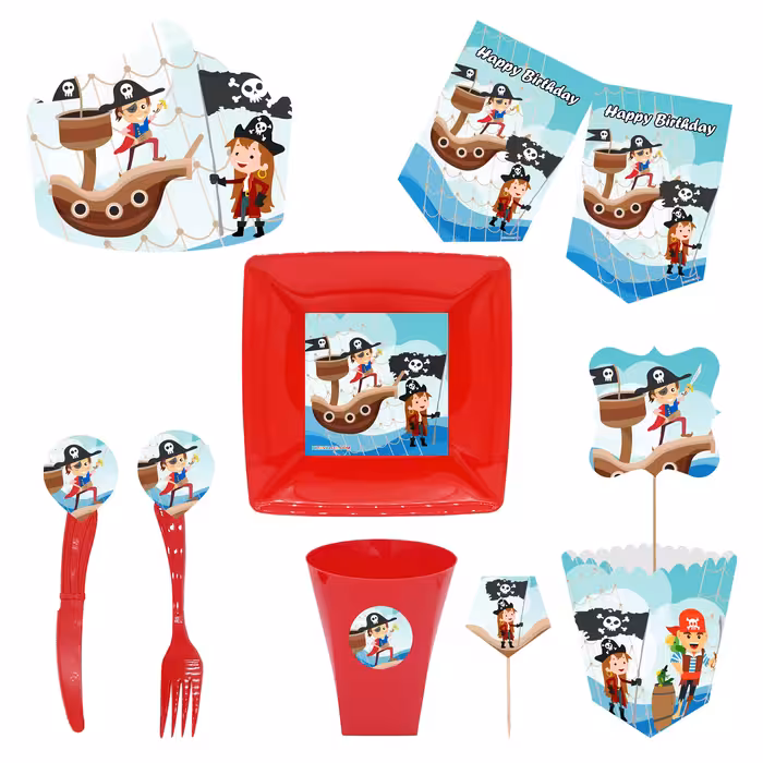  مجموعه 72 عددی تم تولد طرح دزدان دریایی