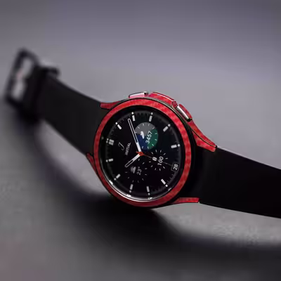 برچسب ماهوت طرح Red Fiber مناسب برای ساعت هوشمند سامسونگ Watch4 Classic 46mm